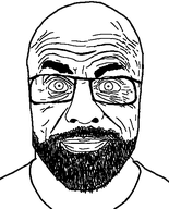 artist:dap_chhuon bald beard closed_mouth clothes detailed eyebrows glasses kurt_angler lips looking_at_you nose nuvariant old remastered shocked stubble thousand_yard_stare transparent_background variant:niggercoalson variant:unknown white_skin wrinkles // 450x559 // 29.8KB