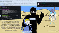 ack arab balaclava ban buff cobsontalks desert discord fakecel finger glassed hanging islam killing knife larp larper machete mask meta:namefags mge muscular_male muslims nate natetrick_higman(namefag) pointing pointing_up quote rantsona rope soybooru subvariant:chudjak_front subvariant:cobsontalks variant:bernd variant:chudjak variant:cobson variant:soyak victory warrior-z_(user) weapon win // 2002x1121 // 1.0MB