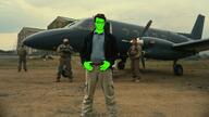 2010s 2012 aircraft batman bill_wilson christopher_nolan cia_(the_dark_knight_rises) hands_on_waist nigger plane smug soldier the_dark_knight_rises trend:glowie variant:soyak // 7680x4320 // 19.2MB