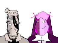 2soyjaks closed_mouth clothes cross euromutt eyepatch femjak fnf_like_having_fun friday_night_funkin' gray gray_skin hair hat neopolitan_icecream open_mouth pink pink_skin ruv sarvente stubble subvariant:euromutt subvariant:gapejak_female ushanka variant:gapejak // 1024x768 // 200.0KB