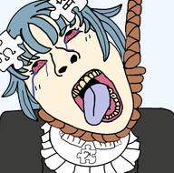 ack anime bloodshot_eyes dead dress female hanging maid mascot subvariant:bridget tranime_girl variant:bernd wiki wikipe-tan wikipedia // 767x759 // 70.8KB