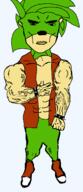 arm buff ear green_hair green_skin hair manic_the_hedgehog red_vest sonic_(series) sonic_the_hedgehog sonic_underground subvariant:unbotheredchud variant:chudjak vein // 549x1268 // 30.2KB