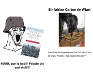 crying gigachad nas:gigachad soldier soldier_hat subvariant:crying_soyak variant:cryboy_soyjak war ww1 // 640x561 // 220.4KB