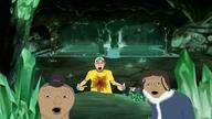 aang_(atla) arm avatar_the_last_airbender blood clothes deep_wound ear gore hand injury katara meta:tagme npc open_mouth pointing soyjak tshirt variant:shirtjak variant:two_pointing_soyjaks // 2560x1440 // 2.8MB