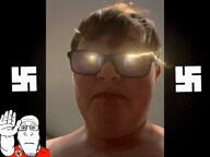 adolf_hitler amerimutt aryan esl fatass fnf_pedo miko_(namefag) music nazism schwarze_sonne sonnenrad soyteen subvariant:neutralplier swastika ugly variant:markiplier_soyjak yapping // 1440x1080, 26s // 26.9MB