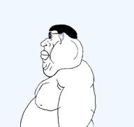 big_lips brimmiest_comments_section☣️☣️☣️_do_not_enter☣️☣️☣️ closed_mouth ear eyebrows fat glasses hair lips meta:not_a_fucking_duplicate mutt nose obese series:branverse side_profile subvariant:branigger subvariant:branigger_side template transparent_background triple_chin variant:brandon // 1675x1583 // 29.5KB