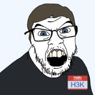 H3K_(namefag) blue_eyes brown_hair glasses name_tag namefags self_insert stubble variant:feraljak white_skin // 1025x1025 // 35.5KB