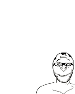 animal attack closed_mouth ext=gif glasses hair jewish_nose jump jumpscare meta:not_a_fucking_duplicate smile soyjak stubble tiger variant:shabbos_soy // 514x643 // 3.3MB