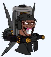 armor artist:xxx_skibidisigma_xxx astro_toilet clenched_teeth gums helmet lazer_guns moustache nigger red_eyes shitskin skibidi_toilet teeth trooper_astro_toilet variant:soyak // 1547x1724 // 194.6KB