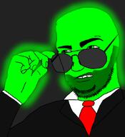 aviator_glasses central_intelligence_agency clothes fed glasses glowing necktie shades suit suit_and_tie trend:glowie variant:coca_cola // 775x849 // 110.9KB