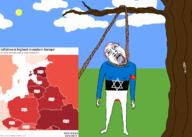 animated arm blood bloodshot_eyes clothes communism country crying drawn_background estonia flag flag:estonia flag:latvia flag:lithuania flag:poland flag:ukraine full_body hair hammer_and_sickle hand judaism latvia leg lithuania map mustache neovagina open_mouth poland purple_hair rope soyjak star star_of_david suicide tongue tree ukraine variant:bernd // 1200x857 // 534.9KB