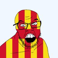 angry british england flag flag:northumberland_county glasses hair looking_at_you mustache northumberland open_mouth soyjak stubble teeth united_kingdom variant:feraljak // 1500x1500 // 38.6KB