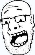 ear foxford_comics glasses open_mouth redraw soyjak stubble subvariant:foxson template transparent_background variant:cobson // 124x194 // 47.3KB