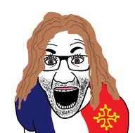 brown_eyes brown_hair flag flag:france flag:occitania france germanic glasses int_(4chan) latin long_hair occitania open_mouth roman soyjak stubble variant:el_perro_rabioso // 430x423 // 21.3KB