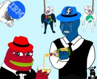 3soyjaks GNULinux ack alma_linux bloodshot_eyes centos champagne crying crying_eyes fedora_linux fresco frog gnome_(desktop_environment) hanging happy_merchant ibm meta:tagme pepe red_hat_(company) rocky_linux rope soyjak tranny variant:bernd variant:cobson // 1671x1365 // 587.6KB