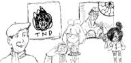 angry badge black_skin bowtie choke_hold chud closed_mouth clothes contest ear female glasses happy hat headlock maya_(ongezellig) mymy ongezellig redraw skirt smile sonnenrad soyjak strangling text total_nigger_death variant:kuzjak // 1521x735 // 200.2KB