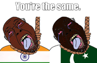 2soyjaks ack acne bald black_skin bloodshot_eyes brown_skin crying eyebrows flag:india flag:pakistan hanging hives india indian looking_up meta:not_a_fucking_duplicate monkeypox noose pajeet paki pakistan red_eyes shitskin stubble suicide teeth teeth_showing text tongue tongue_out variant:bernd you're_the_same // 1700x1109 // 988.7KB