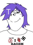 1488 female hair happy_merchant heart i_love judaism nazism purple racism subvariant:terryjak swastika terry_crews(namefag) variant:gapejak // 870x1174 // 149.5KB