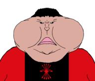 brown_skin closed_mouth clothes falangism fat flag:falangism hair lips mutt tshirt variant:meximutt yoke_and_arrows // 1735x1471 // 242.8KB