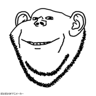 animated poyopoyo soyjak sweden variant:gapejak variant:impish_soyak_ears // 400x389 // 837.7KB