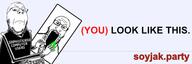 (you) 2soyjaks angry banner closed_mouth glasses greentext open_mouth sophisticated_computer_users soyjak soyjak_party stretched_mouth stubble text variant:gapejak variant:markiplier_soyjak // 600x200 // 61.8KB