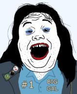 bane baneposting batman_(series) big_guy cia_(the_dark_knight_rises) clothes dc_comics frog hair makeup movie open_mouth pepe red_letter_media soyjak stubble text the_dark_knight_rises tranny tv_(4chan) variant:alicia // 592x720 // 1.6MB