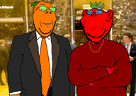 admin arm beard broot chain clothes donald_trump elevator food froot glasses hair hand irl_background kanye_west leaf lift new_york_city orange orange_skin orange_tie photo president red_skin red_sweater smile soyjak stubble subvariant:wholesome_soyjak suit suit_and_tie sweater tinted_glasses trump_towers variant:gapejak variant:impish_soyak_ears vegetable // 2592x1837 // 2.8MB