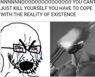 crying gigachad gun reality suicide text variant:soyak // 828x668 // 87.0KB