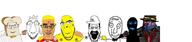 b_b_ghast_(namefag) black_skin blond blue_eyes bread brown_skin buck_teeth closed_mouth crown de_master_of_stuff hair luigi mustache no_more_brother_wars open_mouth spongebob_squarepants stickman stubble swastika the_master_of_stuff the_master_stuff variant:bernd variant:chudjak variant:cobson variant:feraljak variant:markiplier_soyjak vinluv yellow_skin // 1228x267 // 40.5KB