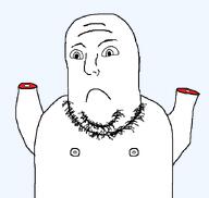 arms_up blood bone closed_mouth gore no_glasses no_hand sad stubble subvariant:flubbert transparent_background variant:norwegian // 700x662 // 11.5KB