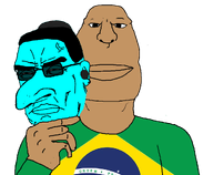 brazil brown_skin flag:brazil gill_koyim_(namefag) holding_object mask meta:namefags subvariant:brazilmutt subvariant:brazilmutt_front subvariant:perceptive_chud variant:chudjak variant:meximutt // 1063x873 // 142.4KB
