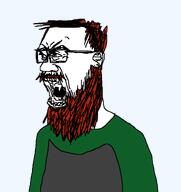 angry beard hair screaming sean variant:buddy // 740x786 // 22.3KB