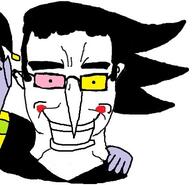 chud clothes deltarune ear glasses gun hair spamton subvariant:chudjak_front v_(4chan) variant:chudjak video_game // 413x399 // 47.9KB