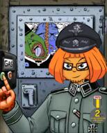 artist:curtsibling badge bloodshot_eyes blue_skin bowtie crying discord frog gas gas_chamber glasses green_skin hanging holocaust lipstick medal multiple_soyjaks mustache mymy nazism ongezellig open_mouth orange_skin pepe purple_hair qa_(4chan) rope smile snout soot_colors soyjak soyjak_cafe stubble subvariant:wewjak suicide tranny tuxedo variant:bernd variant:feraljak_front variant:gapejak variant:soyak // 700x874 // 825.0KB