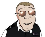 blonde_hair_ british cool england glasses hot_fuzz london nicholas_angel officer police police_hat police_uniform shades shaun_of_the_dead sunglasses variant:feraljak white_hair white_skin // 1339x1088 // 262.1KB