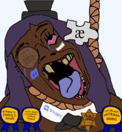 ack ae-tan anhero asset award bloodshot_eyes brown_skin crying death encyclopedia_dramatica female hair hanging judaism kike long_hair looking_up mascot nigger noose open_mouth purple_hair rope rotten_teeth soyjak suicide template tongue transparent_background trend:slopjak variant:bernd yellow_teeth // 782x842 // 230.8KB