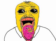 animated closed_eyes closed_mouth collared_shirt deformed donut ext=mp4 eyebrows hair homer_simpson lips oh_my_god_she_is_so_attractive open_mouth sound soyjak subvariant:jerome the_simpsons variant:alicia variant:impish variant:its_out_get_in_here video yellow_skin // 998x730, 1.4s // 214.7KB
