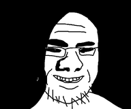 bald glasses payton_gendron soyboy stubble thick_eyebrows variant:paytonjak wrinkles // 1112x926 // 8.5KB