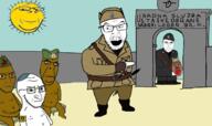 angry brown_skin clothes croat croatia croatia_vs_serbia glasses hat jasenovac judaism kippah marsenovac multiple_soyjaks nazism serbia soyjak star_of_david stubble subvariant:chudjak_front subvariant:wholesome_soyjak sun text tongue total_serb_death total_tranny_death tranny ustasha ustashe ustashism variant:bernd variant:chudjak variant:cobson variant:feraljak variant:gapejak variant:soyak // 1201x713 // 416.7KB