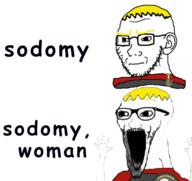 2soyjaks award blond closed_mouth concerned ear excited glasses hand hands_up looking_to_the_right meta:the_state_of_nusharty open_mouth stubble subvariant:wewjak variant:soyak wordswordswords // 582x550 // 104.4KB