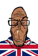 angry beard brown_skin country countrywar crying european flag flag:united_kingdom glasses hair mutt red_eyes soyjak subvariant:euromutt sweater united_kingdom variant:markiplier_soyjak // 591x863 // 48.5KB