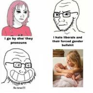 calarts daddy's_girl frown glasses grin liberal pronouns smile so_true soyjak soyjak_comic stubble subvariant:soyak_(irritated) text variant:soyak whore wojak // 750x750 // 479.7KB