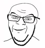 glasses merge series:fusionjaks smile soyjak stubble subvariant:wholesome_soyjak variant:feraljak variant:gapejak // 761x804 // 35.8KB
