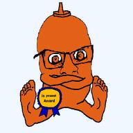 artist:sanriowabag award condiment orange_eyes orange_skin peanut peanut_butter sauce subvariant:condiment variant:feraljak // 448x448 // 9.4KB