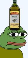 amphibian bald closed_mouth clothes frog green_skin lips looking_at_you nas nas:pepe olive olive_oil pepe_the_frog series:pepe_hat transparent_background tshirt // 846x1762 // 438.8KB