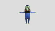 3d amphibian frog green_skin judaism kike kike_nose meta:not_oc nas:merchant nas:pepe pepe pepe_the_frog t_pose // 720x405 // 10.9KB