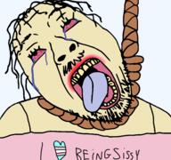 asian bloodshot_eyes clothes crying dead dress fishtank_live flag hanging heart i_heart_nigger i_love noose open_mouth rope simmons_(fishtank) soyjak stubble suicide tank_top text tranny variant:bernd yellow_skin yellow_teeth // 4792x4485 // 2.4MB