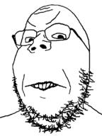 angry distorted frown glasses soyjak stretched_mouth stubble variant:gapejak // 600x800 // 39.0KB