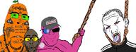 4soyjaks ack bbc biting_lip black_skin closed_mouth clothes crying doll_(user) froot froot_(user) glasses hanging hat kuz leaf open_mouth orange_(fruit)_ orange_skin pink_skin queen_of_spades root rope smile soyjak soyjak_party stubble subvariant:hornyson teeth tongue track_suit variant:cobson variant:feraljak variant:kuzjak variant:nojak // 1145x443 // 291.3KB