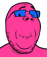 admin beard doll glasses mouth pink_skin smile soyjak_party stubble tinted_glasses variant:gapejak variant:nujak // 748x895 // 18.7KB